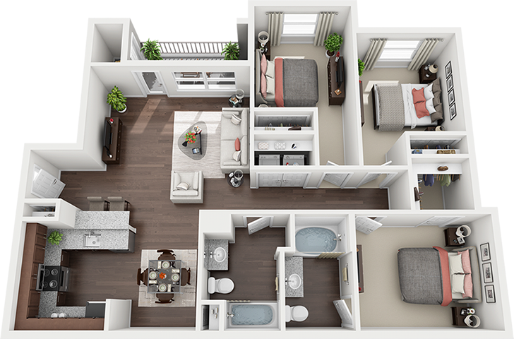 3-D Floor Plans