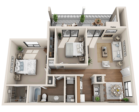 3-D Floor Plans